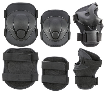 Дитячий велосипедний шолом з регулюванням та комплект захисту для скейтбордингу, розмір XS