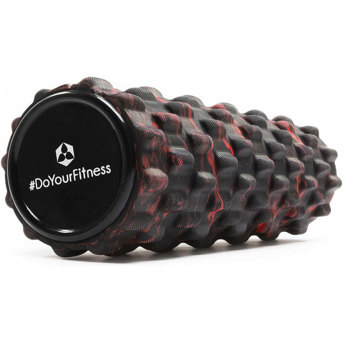 Фасціальна ролика DoYourFitness 34x14 см, середньої жорсткості, для масажу та розслаблення м'язів, піна, масажна фітнес-ролика