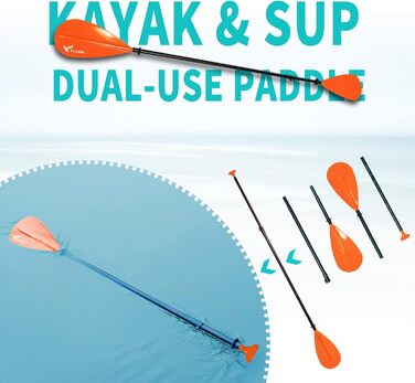 Надувний SUP Борд Freein з каяком, SUP дошка для дорослих 10'6 (305x84x15см), аксесуари для SUP, насос, адаптер, весло