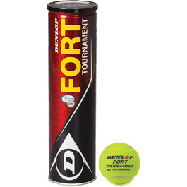 Тенісні м'ячі Dunlop Fort Tournament 4 шт., жовті, для турнірів
