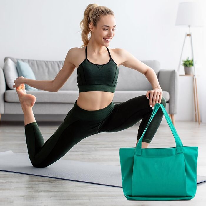 Спортивна сумка для йоги Yogatasche водонепроникна з відділенням для мокрого, блакитна
