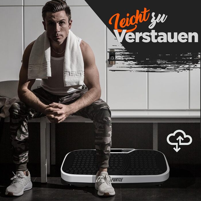 Віброплатформа для дому Hurtle: тренування всього тіла, спалювання жиру, масаж, фітнес, біла