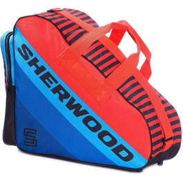 Сумка для ковзанів Sherwood: для ковзанів, роликів та хокею (синьо-червоний)