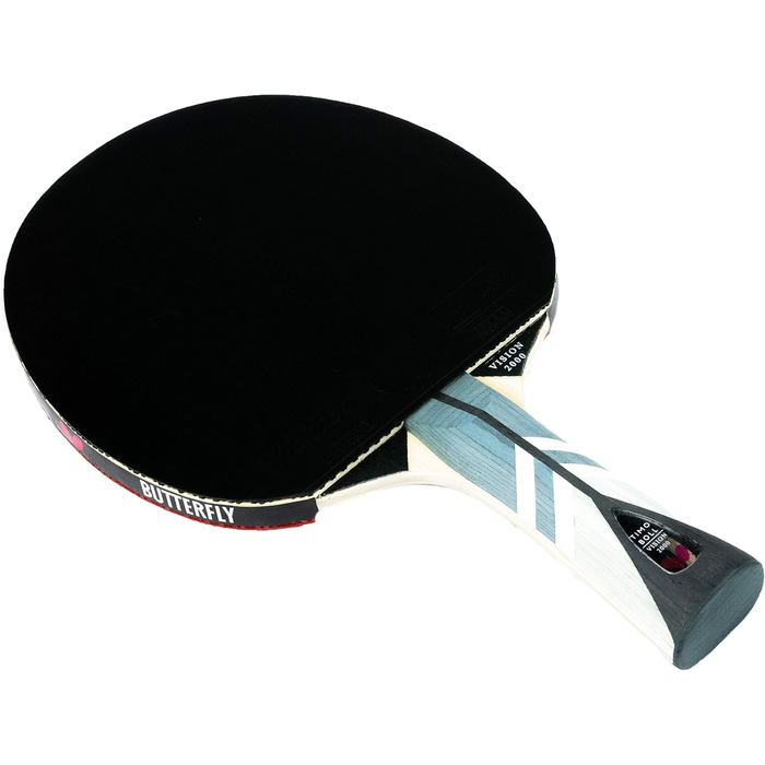 Настільна ракетка Butterfly Timo Boll Vision 1000 ITTF для професіоналів, комплект з чохлом, м'ячами та додатковою ракеткою