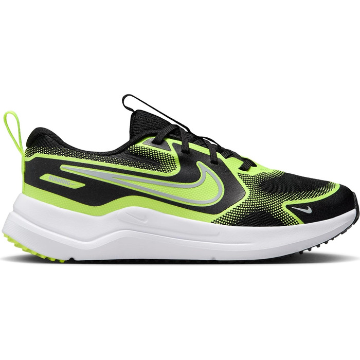 Дитячі кросівки Nike Cosmic Runner для бігу, чорний/сірий/жовтий, 36 EU