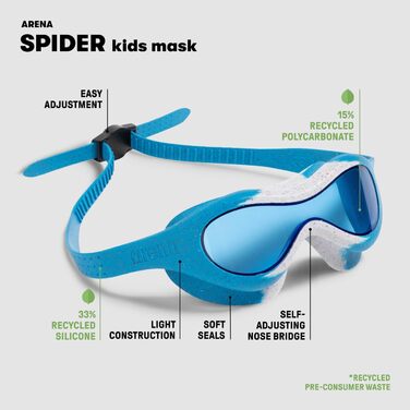 Унісекс окуляри для плавання ARENA Spider, антифог