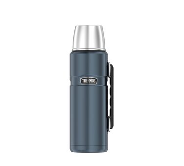 Термос STAINLESS KING Ice Grey 1.2 л з нержавіючої сталі, з чашкою та ручкою, 24 години гарячий/холодний, BPA-free
