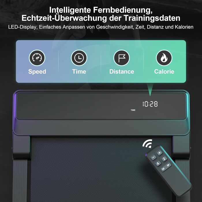 Walking Pad - компактний біговий тренажер для дому та офісу. Тиха, портативна бігова доріжка з регулюванням нахилу (5%)