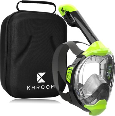 Маска для снорклінгу Khroom Seaview Y для дорослих і дітей, повнолицева, CO2-безпечна, альтернатива комплекту для снорклінгу