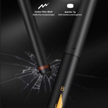 YEUEK Little Monster Springqueue, карбонове, 553 мл, з м'якою сумкою, чорний