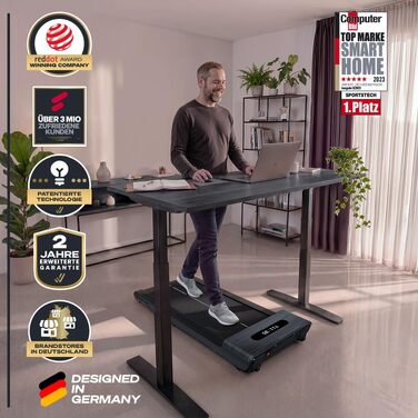 Складана бігова доріжка для ходьби Sportstech WoodPad Pro: компактна доріжка для дому та офісу, до 8 км/год, з лічильником кроків та підтримкою застосунку, витримує до 120 кг