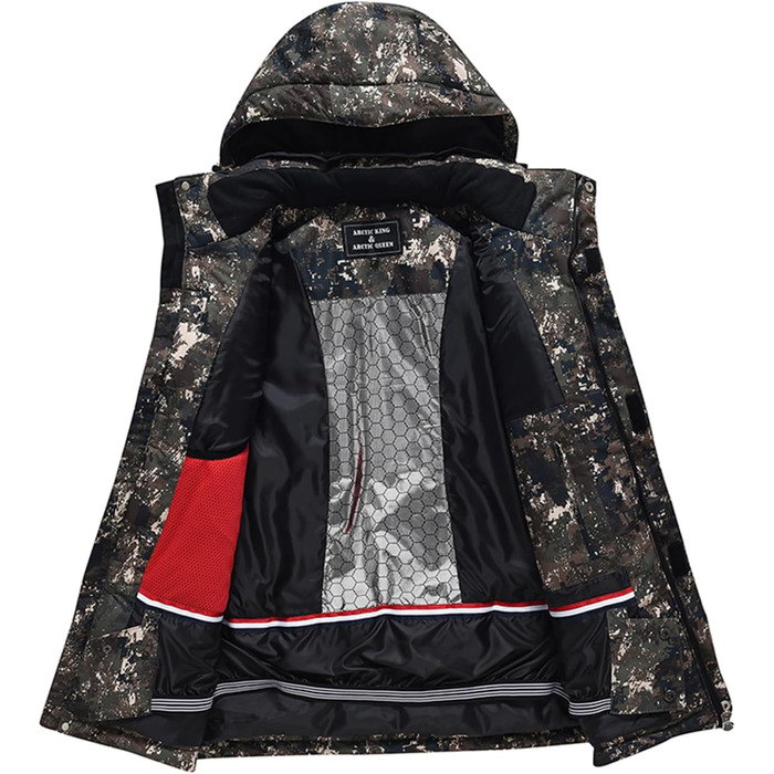 Чоловічий комплект для сноуборду та гірськолижного спорту: куртка та штани, водонепроникний, теплий, M Micai+Schwarz