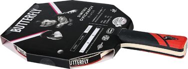 Професійна ракетка для настільного тенісу Butterfly® Dimitrij Ovtcharov Black, ITTF, накладка Wakaba 2,1 мм, Eva-технологія, для досвідчених гравців