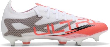 Кросівки футбольні PUMA Ultra 5 Match Mxsg, 42.5 EU, білий/чорний/червоний (світлодіодні)