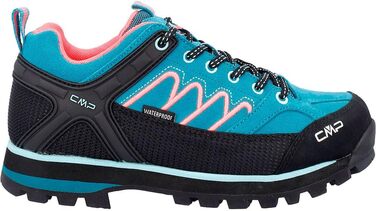 Жіночі трекінгові черевики CMP Moon Low Wmn Wp, 40 EU, Teal Red Fluo