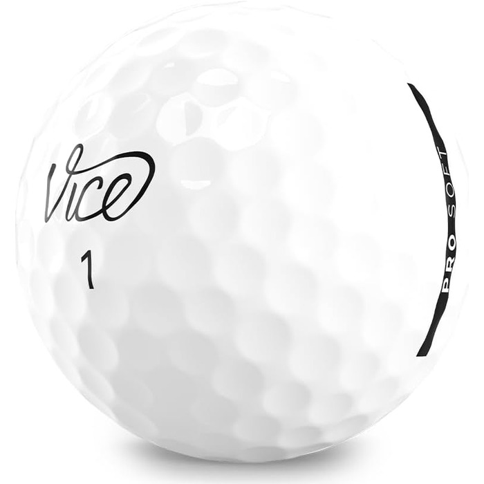 Гольф-м'ячі Vice Golf Pro Soft 2020, 12 шт, 3-шарові, уретанове покриття, м'які, стабільний політ, для досвідчених гравців, кольори: неоново-зелений/червоний