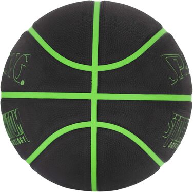 Баскетбольний м'яч Spalding для вулиці, гумовий, стійкий до асфальту та бетону, розміри 74,9 см, 72,4 см, 69,8 см, чорний