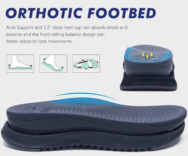 Чоловічі сандалії ONCAI Wandersandalen: сітка, літо, пляж, водний спорт, трекінг, регульовані ремінці (49 EU, блакитний)