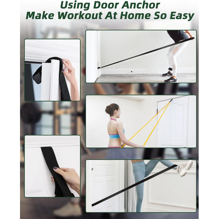 Набір еластичних стрічок FAOKZE для фітнесу, йоги, стрейчингу та силових тренувань (5 шт.)