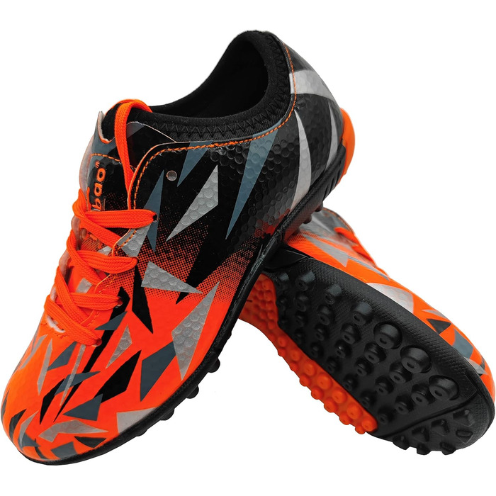 Дитячі футбольні бутси Kinder для газону, шнурівка, Outdoor, тренування, 30-40 (32 EU, помаранчевий)