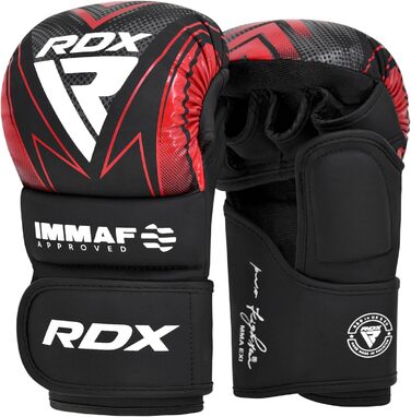 Спаррингові рукавички RDX для MMA, грейплінг, муай-тай, кікбоксинг, вільний бій, червоні, XS