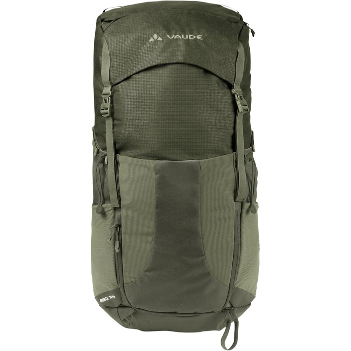 Туристичний рюкзак VAUDE Brenta 36+6 л, водонепроникний, з дощовиком, для жінок і чоловіків, зручний трекінговий рюкзак з практичними відділеннями, колір хакі