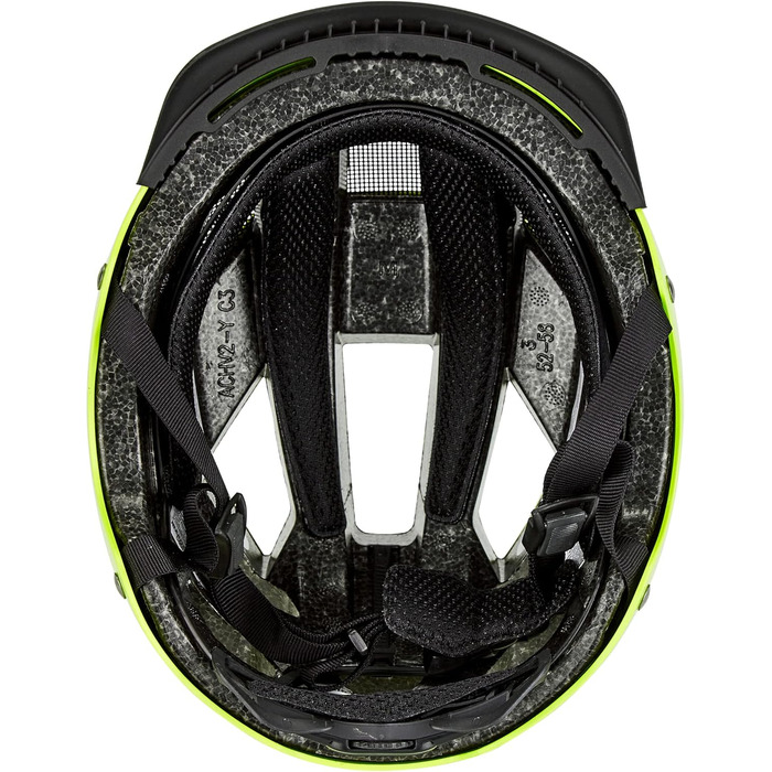 Велошолом ABUS Hyban 2.0 LED з переднім і заднім світлом, жовтий, XL (58-63 см), міцний корпус, для чоловіків і жінок