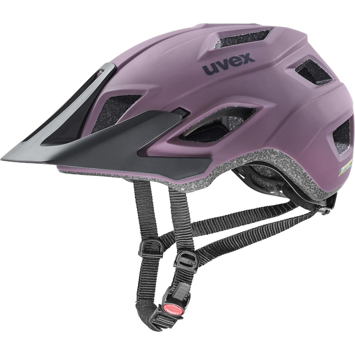 Велошолом uvex Access для MTB, універсальний, plum matt, 52-57 см, легкий, з регулюванням розміру та вентиляцією