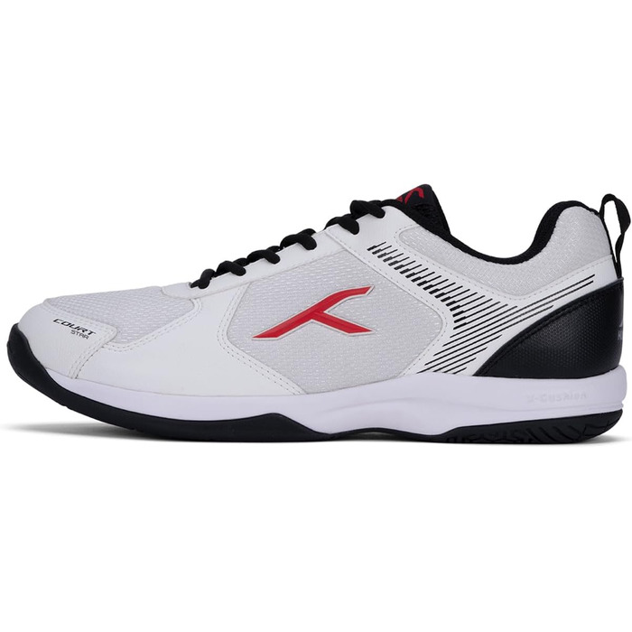 Професійне бадмінтонне взуття Hundred Court Star для чоловіків (45 EU, білий/чорний)