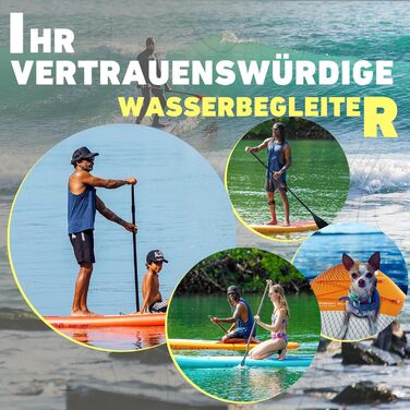Надувний SUP Борд Championplus – Комплект для Паддлбордингу (жовтий)