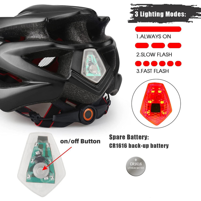 Велосипедний шолом Shinmax для чоловіків і жінок з LED-підсвіткою, візором, суперлегкий, регульований, для MTB, з сумкою для зберігання