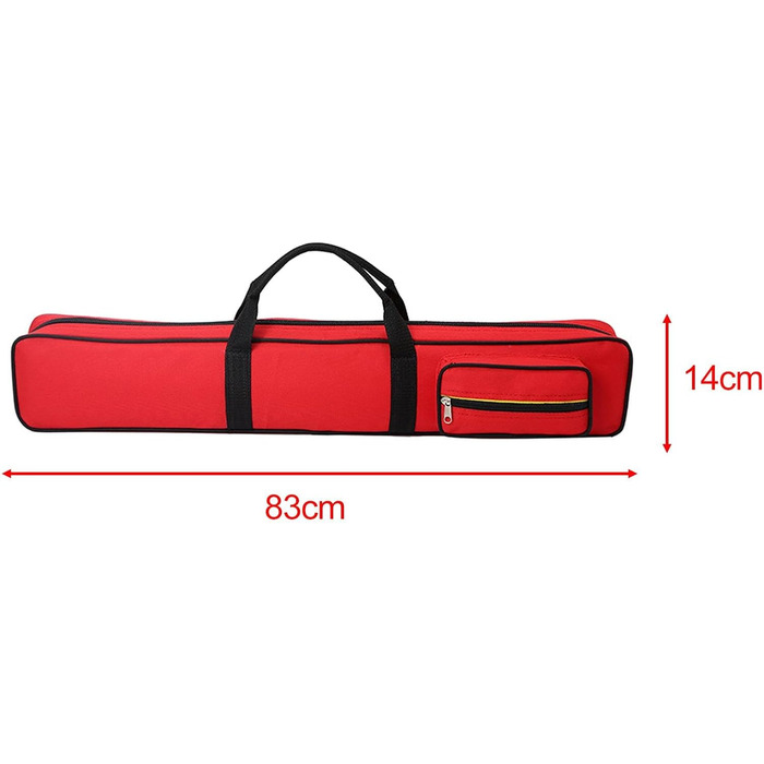 Стенд для більярдного кия Rockible з чохлом, захист від подряпин, червоний