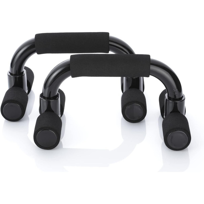 Набір для віджимань BODYMATE - 2 шт. - Нековзні ручки для віджимань, Push-Up Bars для силових та м'язових тренувань, чорний колір