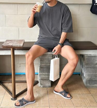 Чоловічі спортивні сандалі COFACE для відновлення після тренувань, підтримка склепіння стопи, ортопедичні, розмір 42 EU, сірі