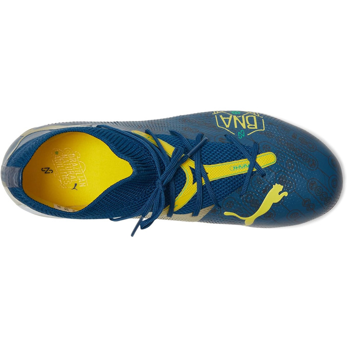 Дитячі футбольні бутси PUMA Future Match FG/AG Jr - для гри на траві та штучному покритті (33 EU, синій, жовтий)