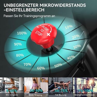 Велотренажер для дому Wenoker: тихий спінінг з регулюванням опору, тримач для планшета, до 160 кг