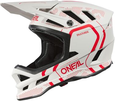 Шолом O'NEAL Blade Polyacrylite Hel Strike, чорний/червоний, розмір S, білий/червоний