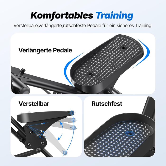 MERACH Stair Stepper Pro: кардіо-тренажер для дому з регулюванням навантаження, складаний вертикальний степер, фітнес-обладнання (2499B1)