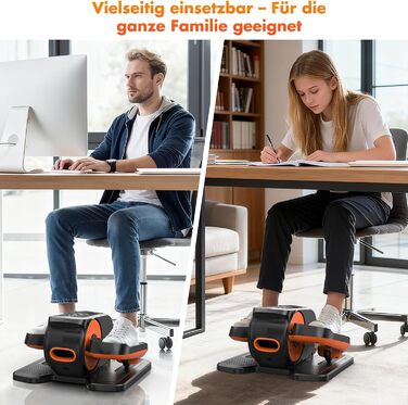 Міні електричний тренажер Crosstrainer XDDIAS для дому з пультом керування та LED-дисплеєм, 12 швидкостей, тихий та портативний еліптичний тренажер для дорослих та літніх людей