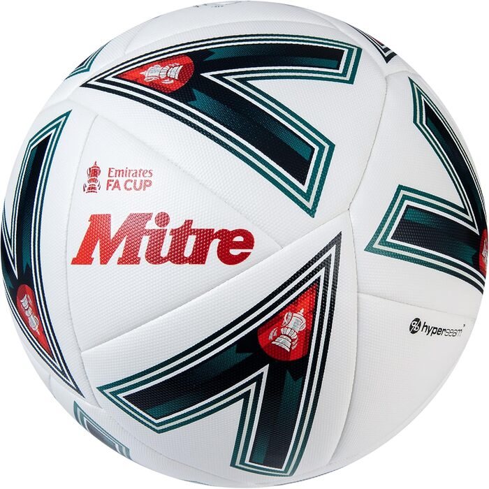 Футбольний м'яч Mitre Match FA Cup, тренувальний, високої міцності, розмір 3, білий