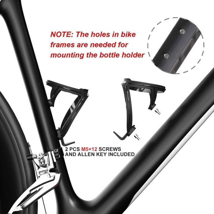 Тримач для напоїв на велосипед Gemful з пляшкою 750мл, BPA-free, для MTB, шосе, 4 шт. (Чорно-білий/Зелено-чорний)