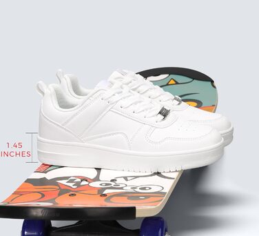 Жіночі кеди LUCKY STEP з блискучими стразами, шкіряні низькі кросівки на шнурівках, білі (38 EU)