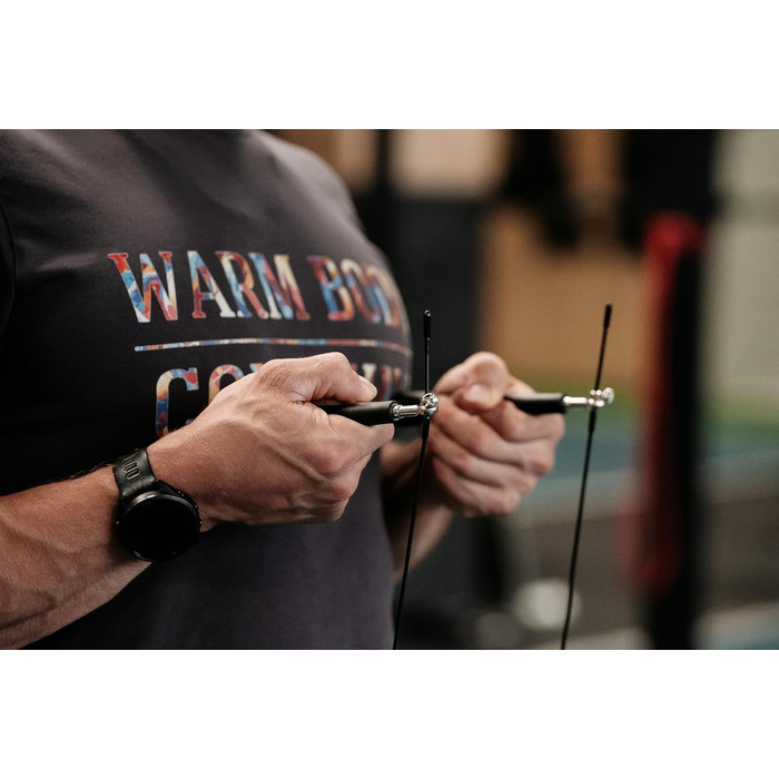 Регульоване скакалка Speed-Springseil для чоловіків та жінок, для важкої атлетики, боксу, фітнесу, занять спортом в приміщенні та на вулиці (Чорний)