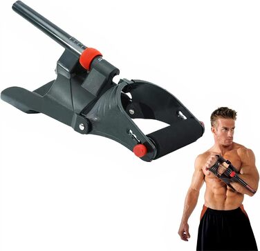 MuscleForge Тренажер для передпліччя та кисті, регульований, для бодібілдингу, фітнесу та скелелазіння, 5 рівнів навантаження