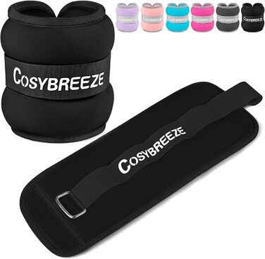 Cosybreeze обважнювачі для ніг і рук, манжети для щиколоток і зап'ясть, фітнес-ваги 1-10 кг, 1 пара для тренувань, бігу, занять спортом
