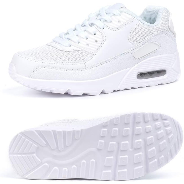 Кросівки для бігу Hitmars для чоловіків та жінок. З шнурівкою, повітряна подушка, антиковзаючі, комфортні, легкі, для бігу по вулицях. Розміри EU36-EU47 (41 EU).