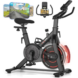 Hometrainer CHAOKE з LCD-монітором: тихе кардіотренування вдома, до 150 кг, чорно-синій