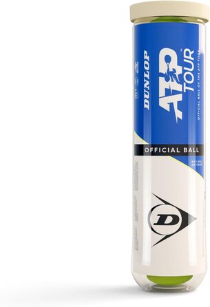 Тенісний м'яч Dunlop ATP Tour - для ґрунту, хард-корту та трави, 3 шт. (4 м'ячі)