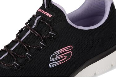 Жіночі кросівки Skechers Summits Radiant Flow (37.5 EU, широка колодка, чорний/багатобарвний)