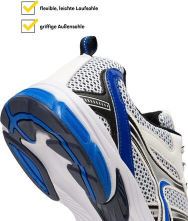 Чоловічі бігові кросівки Mombasa, білі, розмір 39 EU, дихаюча сітка, зносостійка підошва